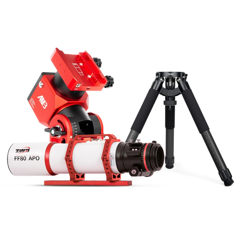 ZWO Apochromatische refractor AP 80/600 FF80 AM3N TC40