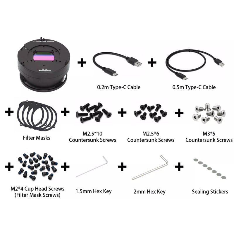 Wanderer Astro Filterwiel Cube voor Celestron RASA 1100 en 3600