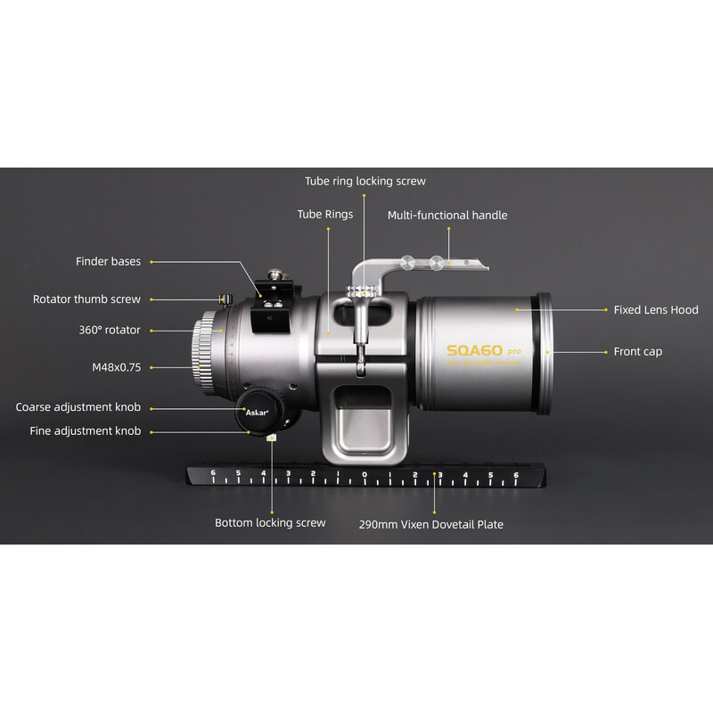 Askar Apochromatische refractor AP 60/276 SQA60 Pro