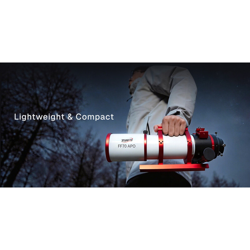 ZWO Apochromatische refractor AP 70/490 FF70 AM3N+PE160+TC40