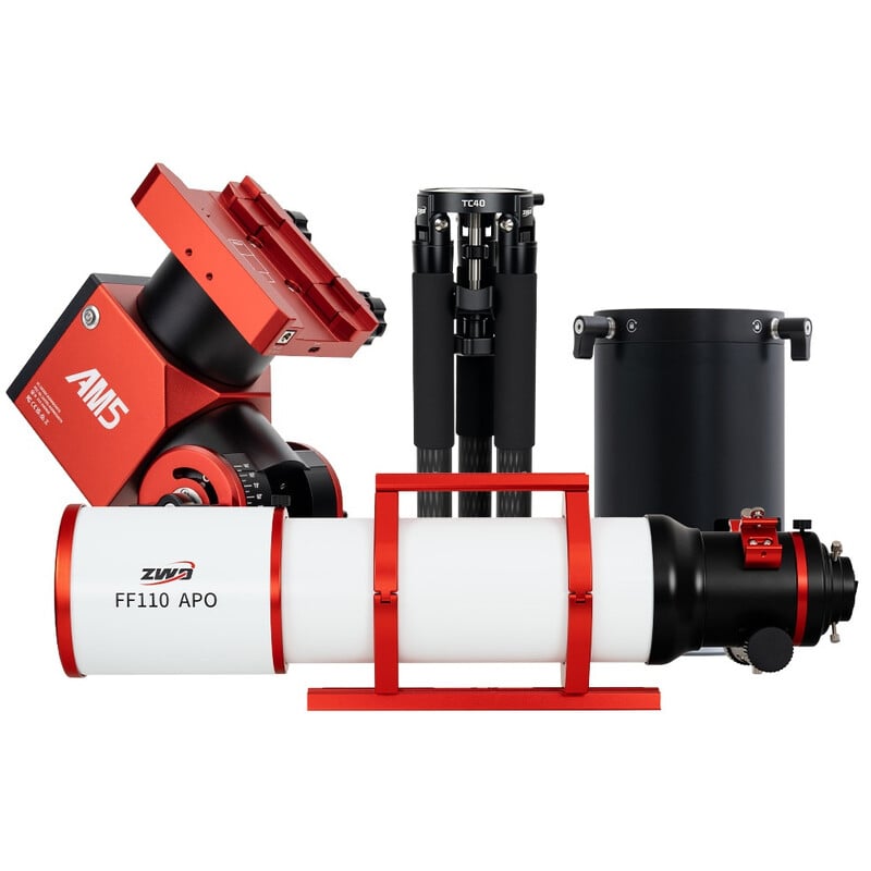 ZWO Apochromatische refractor AP 110/766 FF110 AM5N+PE200+TC40