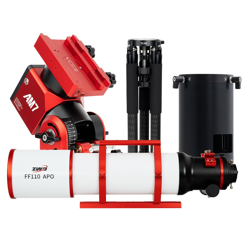 ZWO Apochromatische refractor AP 110/766 FF110 AM7+PE200+TC40