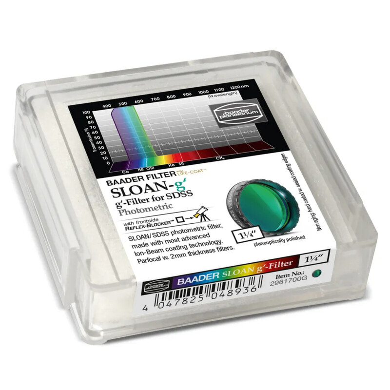 Baader Filters SLOAN/SDSS g' Photometric 1,25"