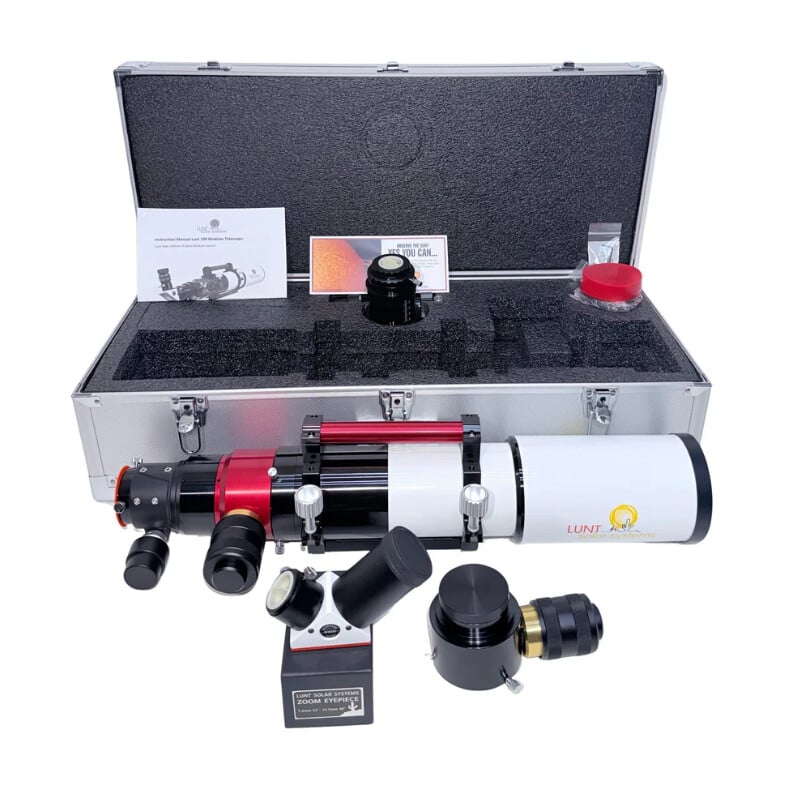 Lunt Solar Systems Zonnetelescoop ST 100/700 LS100MT Ha / B1800 PT DS Premium PLUS-set